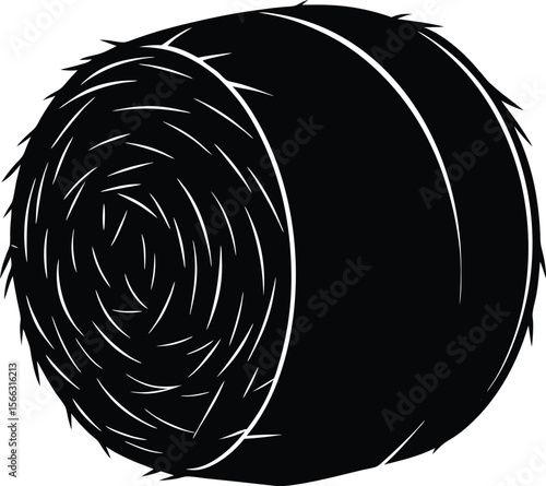 Round hay bale farm agriculture rural countryside