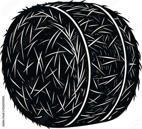 Round hay bale farm agriculture rural countryside