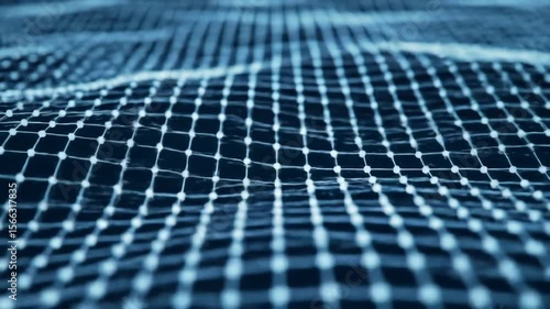 Wallpaper Mural Abstract grid formation background with white dots and dark plane Torontodigital.ca