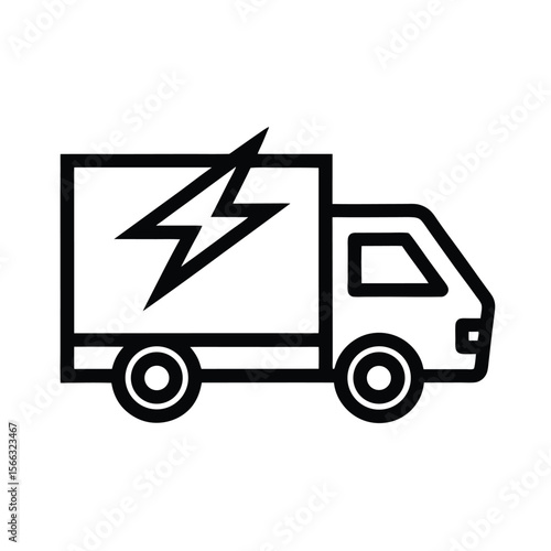 Fast Delivery Truck Icon Vector Illustration