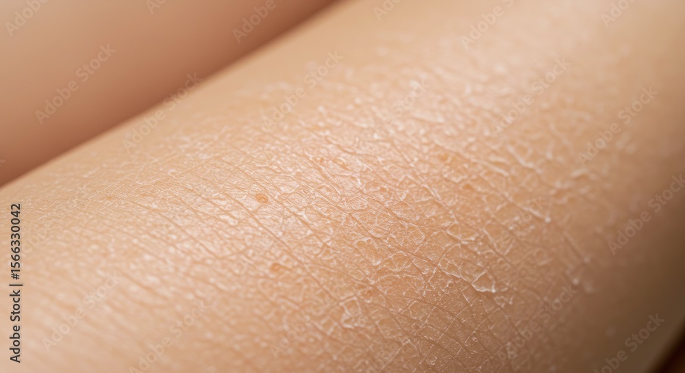 Fototapeta premium Dry flaky skin detail on an arm