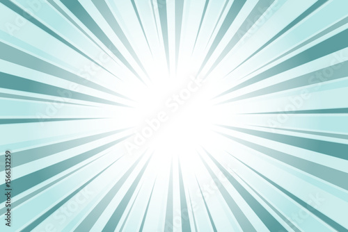 Cadet Blue Abstract Blue Sunburst Background. Blue background with Glowing Sunburst and Dynamic Light Rays.