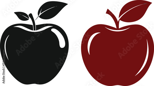 vector illustration of an apple