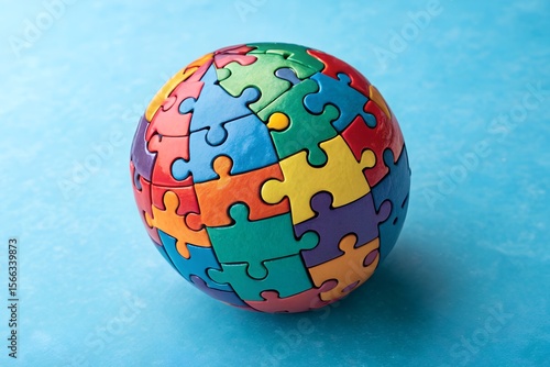 globe with puzzle