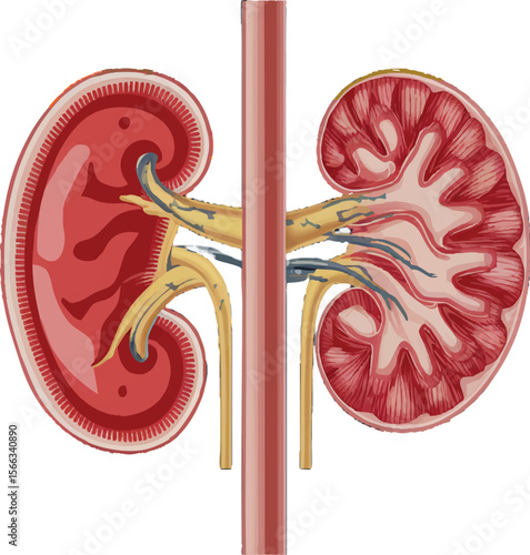 human organ kidney clipart