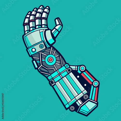 robot hand drawing