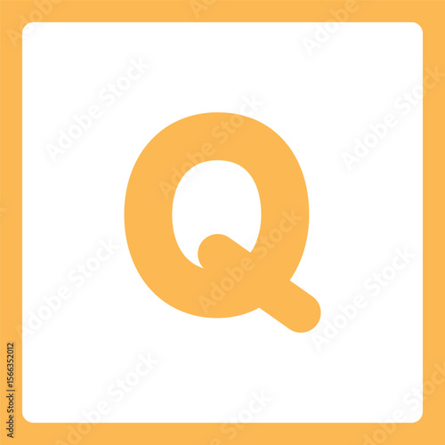 Alphabet shapes Qq