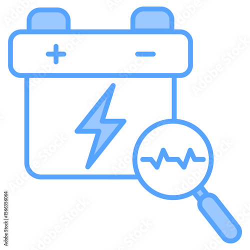 Car Diagnostics Blue Icon