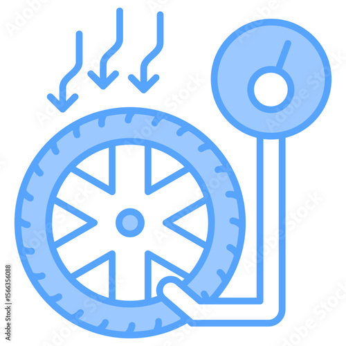 Pressure Monitoring Blue Icon