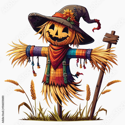 scarecrow vector image