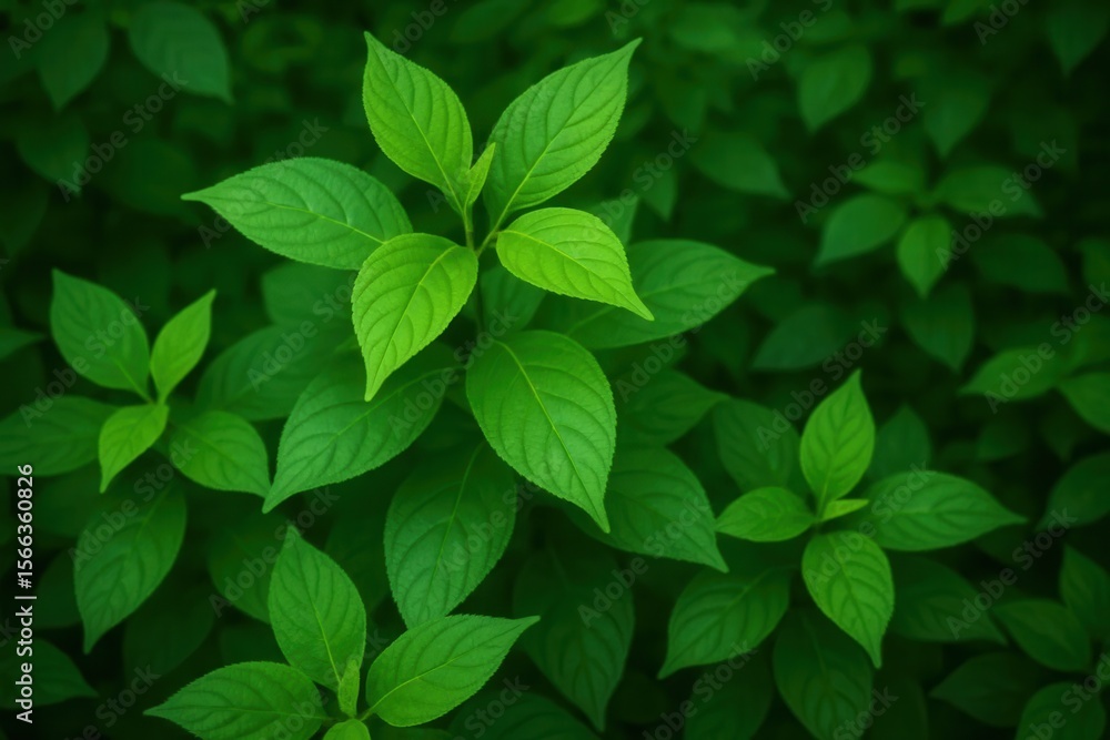 A lush tapestry of verdant leaves unfurls in a symphony of green A lush tapestry of verdant leaves unfurls in a symphony of green