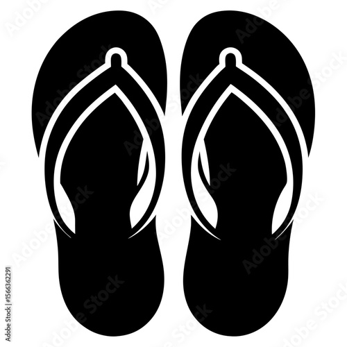 flip flops isolated on white