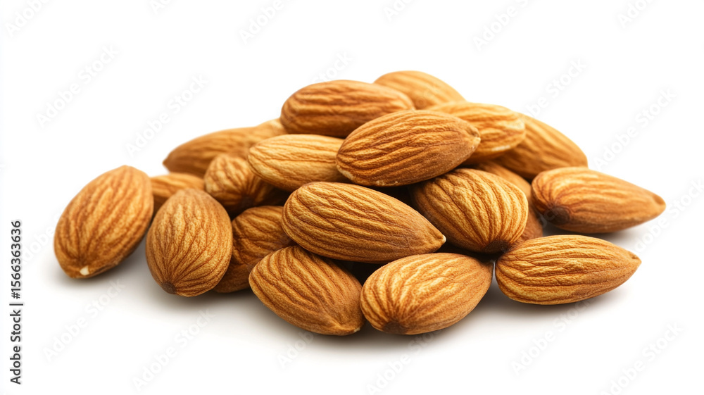 A healthy pile of raw almonds, perfect for snacking, baking, or adding to your favorite recipes. A healthy pile of raw almonds, perfect for snacking, baking, or adding to your favorite recipes.