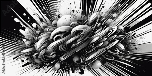 Abstract grunge background with shiny silver metal chain links and a place for text