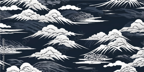 A serene winter forest background featuring snow-covered trees and frosty branches, perfect for a Christmas nature scene