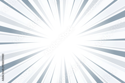 Cadet gray sunburst background. Abstract sun light rays background. Comic ray backdrop.