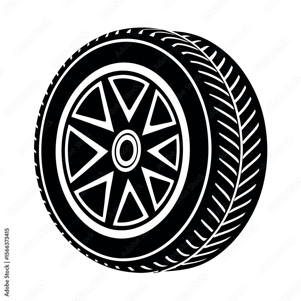 Fototapeta premium Tire Vector Auto Industry Design