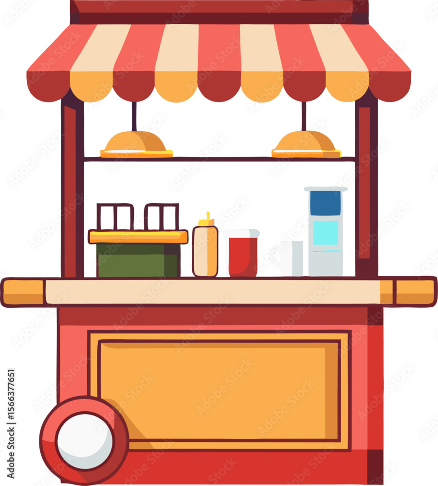 Obraz premium vector illustration of Hostess Stand
