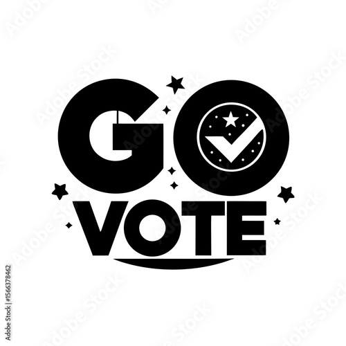 Sticker design of vote