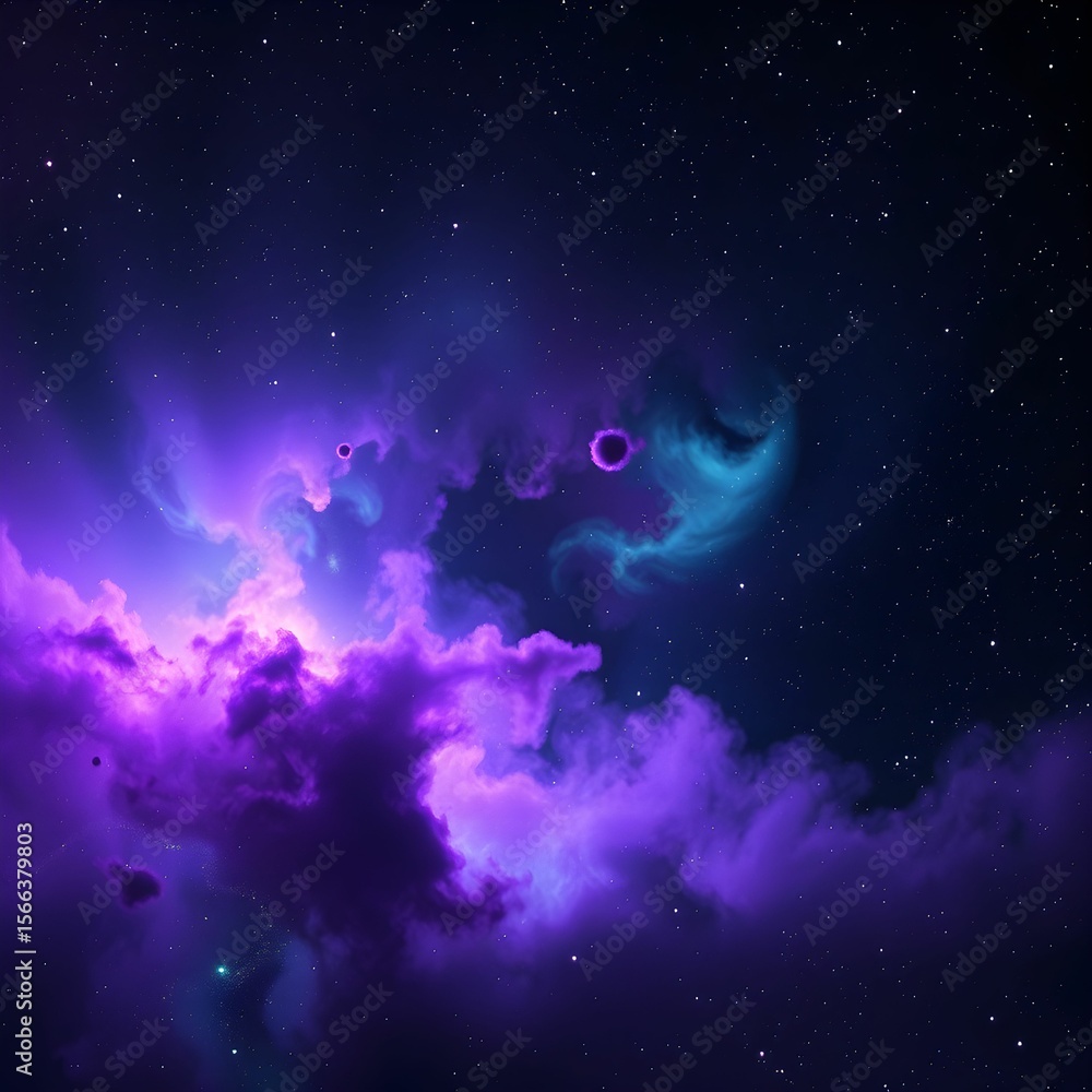 Obraz premium night sky with stars and clouds