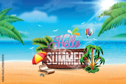Realistic Summer background 1