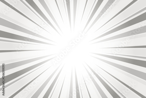 Vintage gray sunburst background. Abstract sun light rays background. Comic ray backdrop.