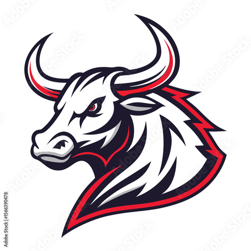 Powerful bull head graphic (1)