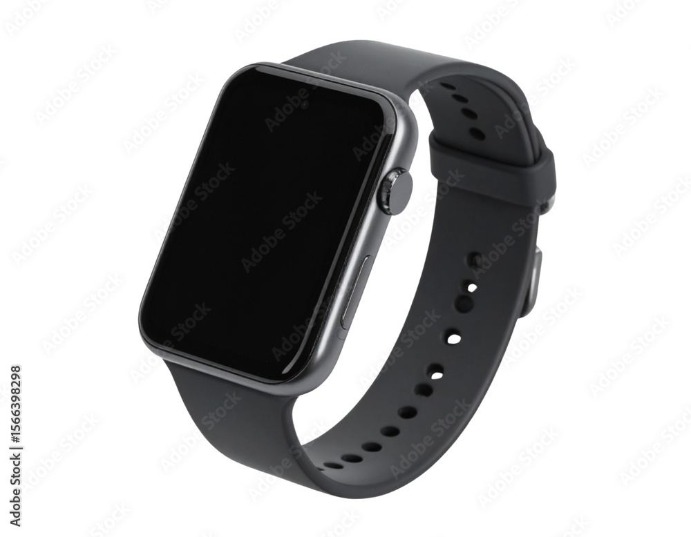 Apple Watch Series 3 with Aluminum Case and Silicone Band Isolated on Transparent Background PNG Apple Watch Series 3 with Aluminum Case and Silicone Band Isolated on Transparent Background PNG
