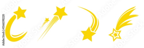 Shooting star, falling star icon