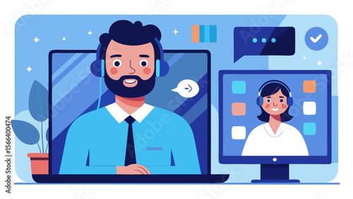 A woman is working at a counter with many bottles and jars. She is smiling and she is enjoying her work. The scene is set in a green room with plants and a potted plant in the background