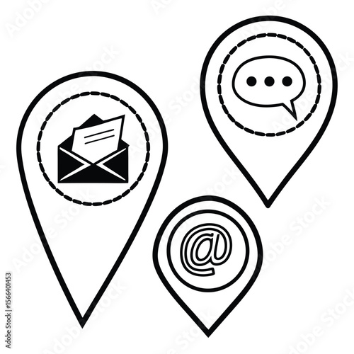 Free Download Contact icons on map markers - GFXLoad