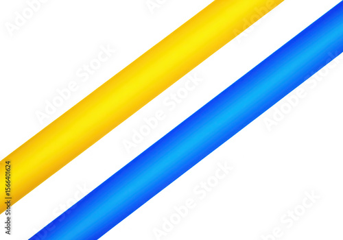 Free Download A blue and yellow abstract line design on a white background, isolated on transparent background - GFXLoad
