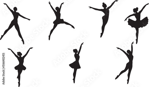Ballet Dancer Silhouettes