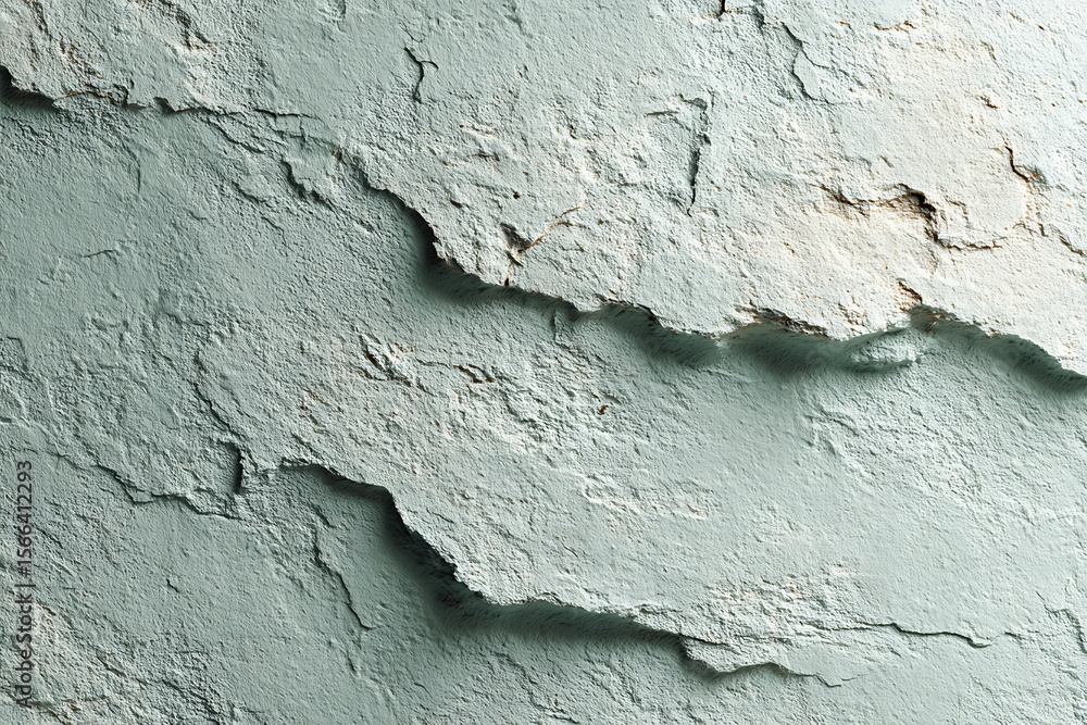 Fototapeta premium Textured Wall Surface with Soft Green Hue and Natural Patterns
