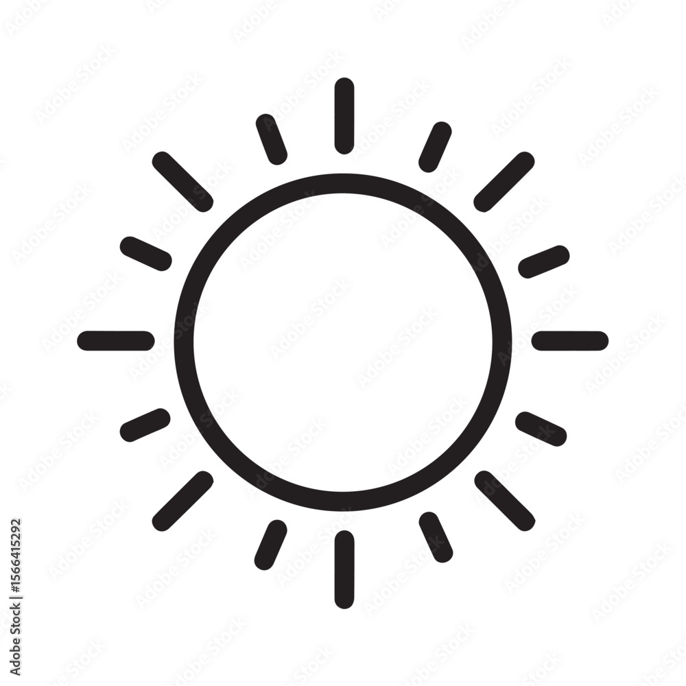 sun vector with white background. sun vector with white background.