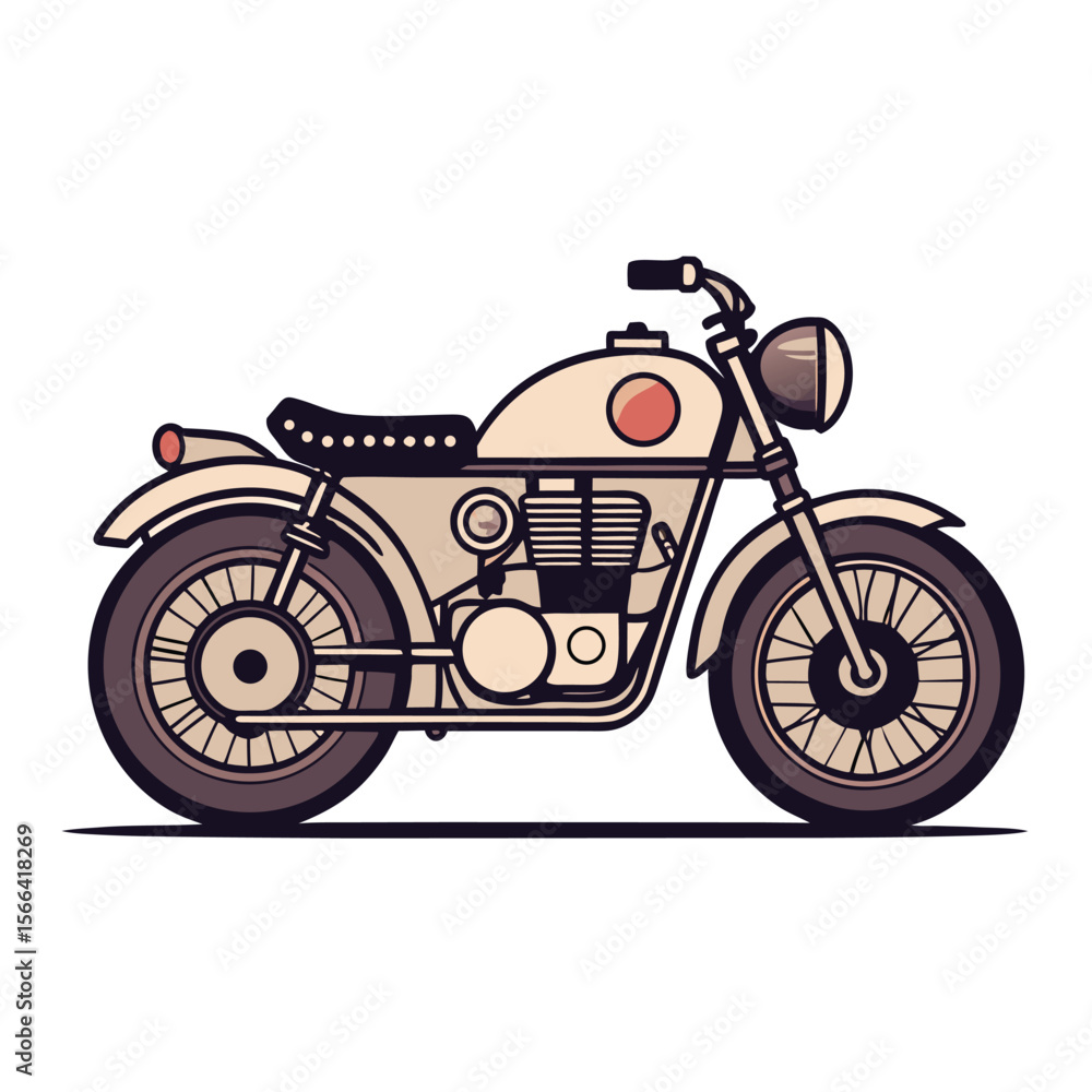 Obraz premium red motorcycle vector icon isolated on white background