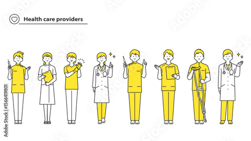 医療従事者　人物アバターセット 2c