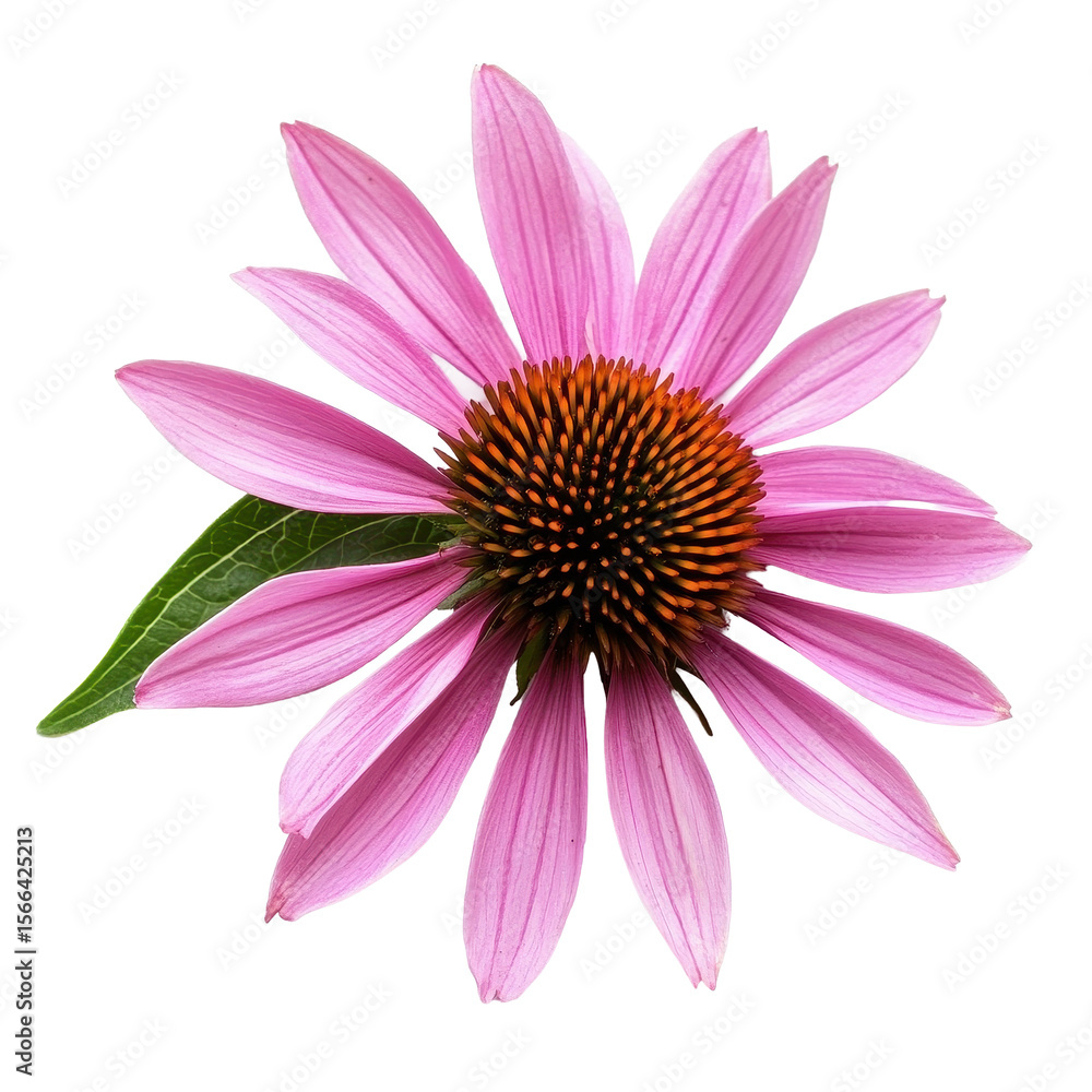 Medicinal echinacea flower isolated on Transparent background showcasing its vibrant petals and central conical disc, Medicinal echinacea flower on aisolated on PNG background Medicinal echinacea flower isolated on Transparent background showcasing its vibrant petals and central conical disc, Medicinal echinacea flower on aisolated on PNG background