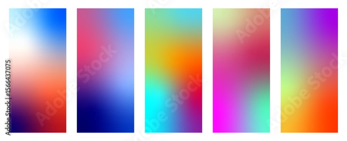 Colorful abstract backgrounds featuring smooth gradients