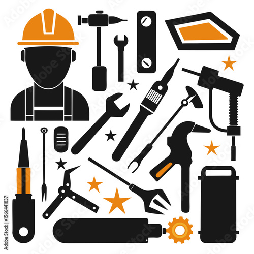 Perfect Vector Collection Of Welding Tools Silhouettes For Use Graphics Websites And Apps Designs On White Background