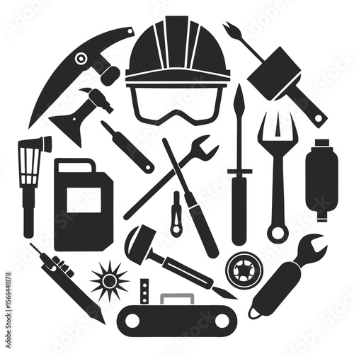 Perfect Vector Collection Of Welding Tools Silhouettes For Use Graphics Websites And Apps Designs On White Background