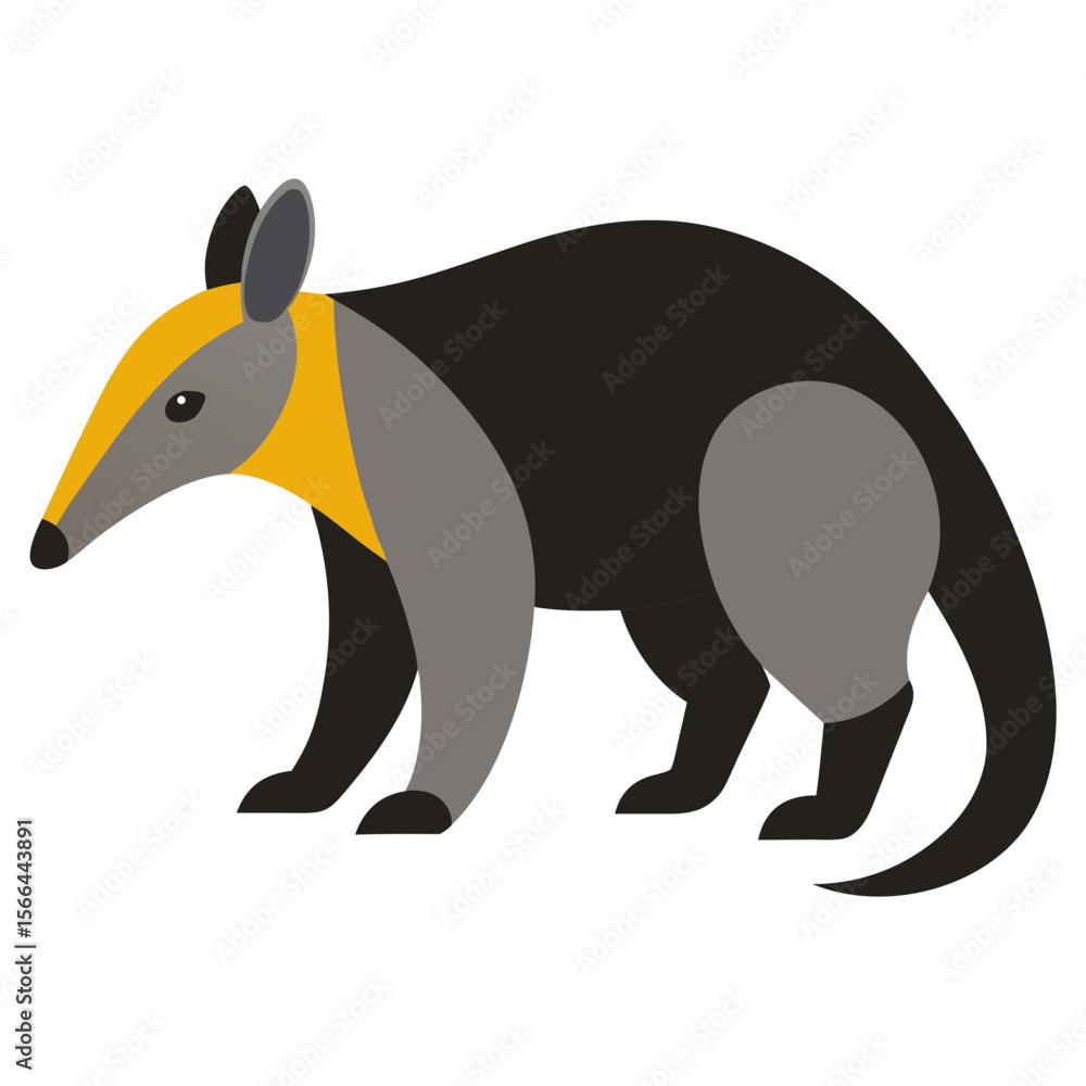 Obraz premium Anteater on white background