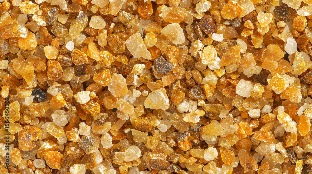Close Up View Of Golden Gravel Surface Close Up View Of Golden Gravel Surface