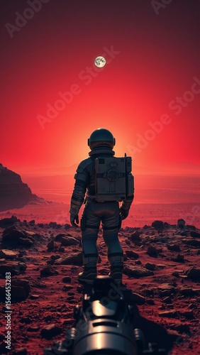 Astronaut in Mars