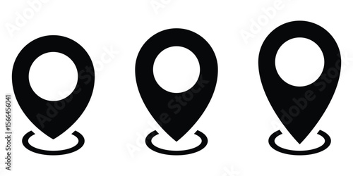Location icon. Map pin icon. Vector illustration