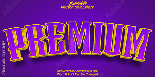 Premium Vector Text Effect Editable Alphabet  Purple Best Deluxe Elegant