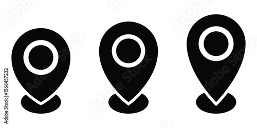 Navigation pointer, Place marker icon, Geolocation symbol