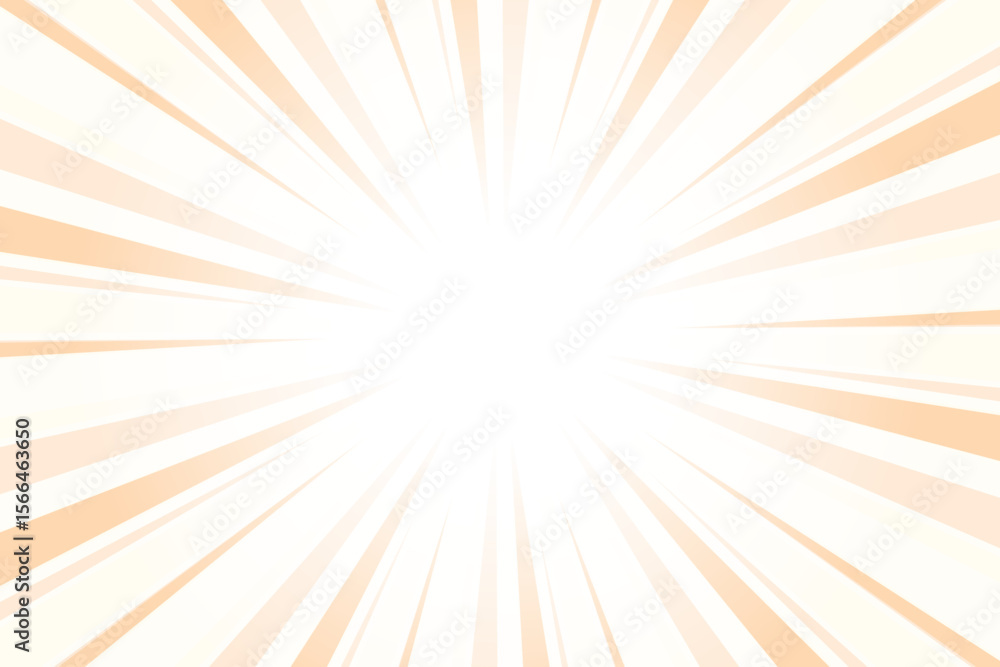 Obraz premium Light orange sunburst background. Abstract sun light rays background. 
