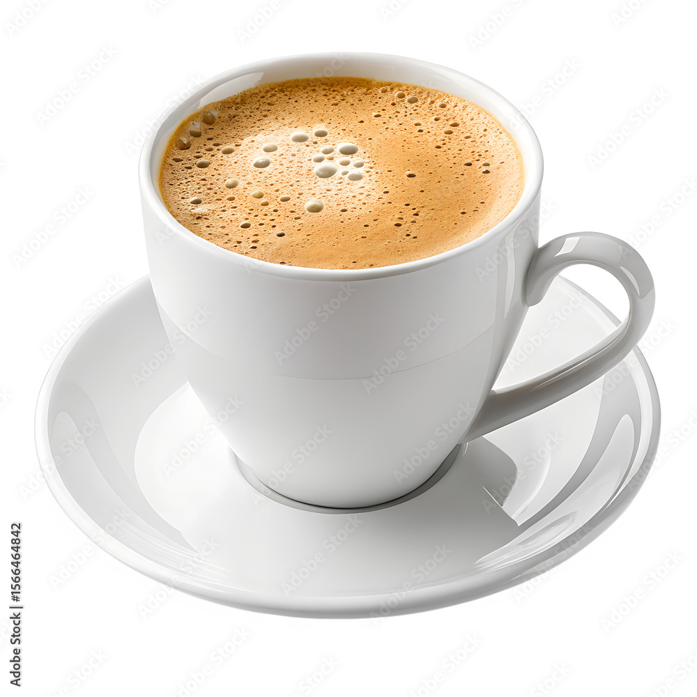 Fototapeta premium xícara de café expresso em fundo transparente - xicara de cappuccino