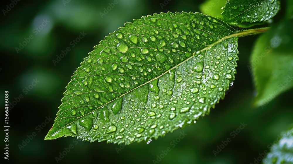 dew wet green leaf dew wet green leaf